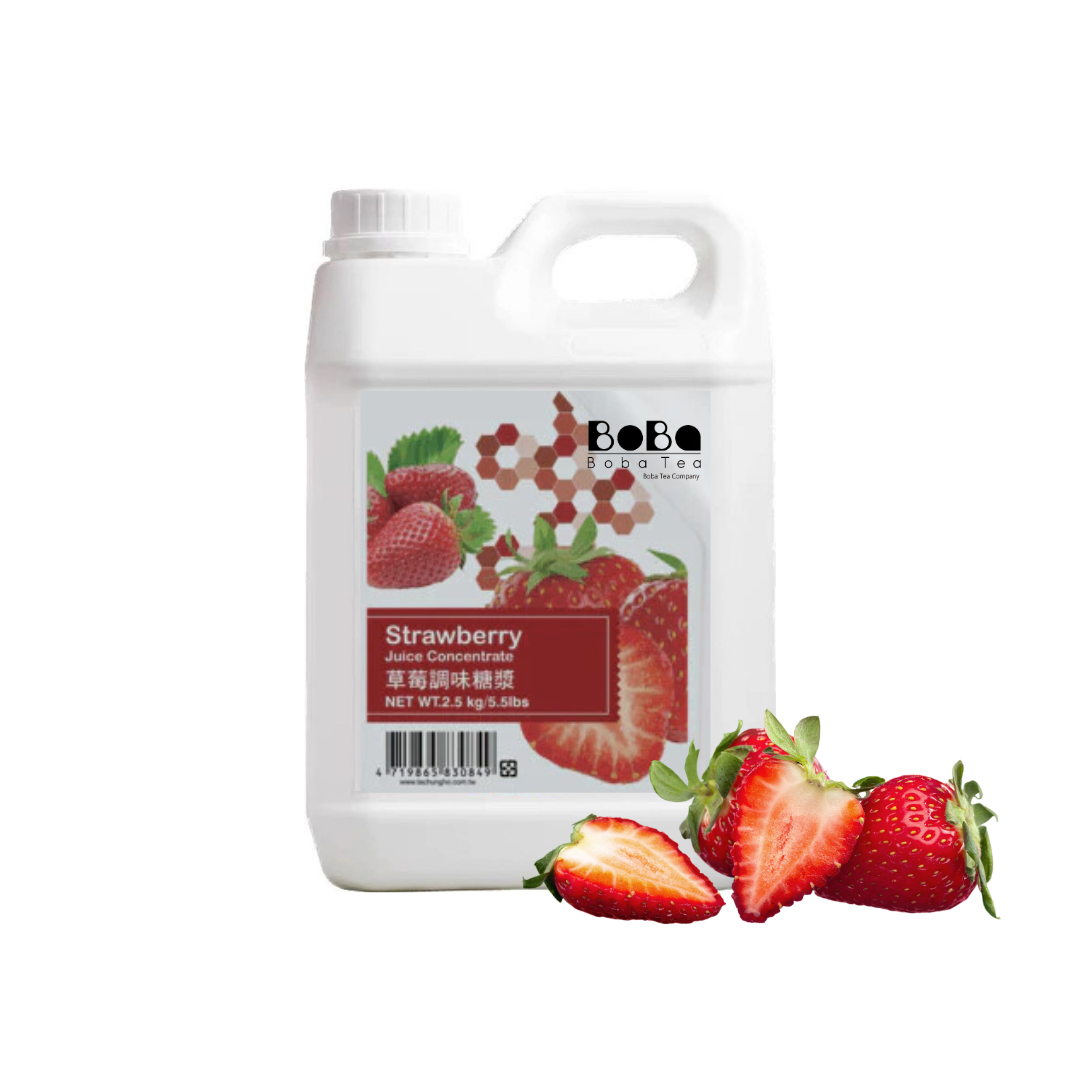 Boba Tea Company Strawberry Juice Syrup - 2.5kg