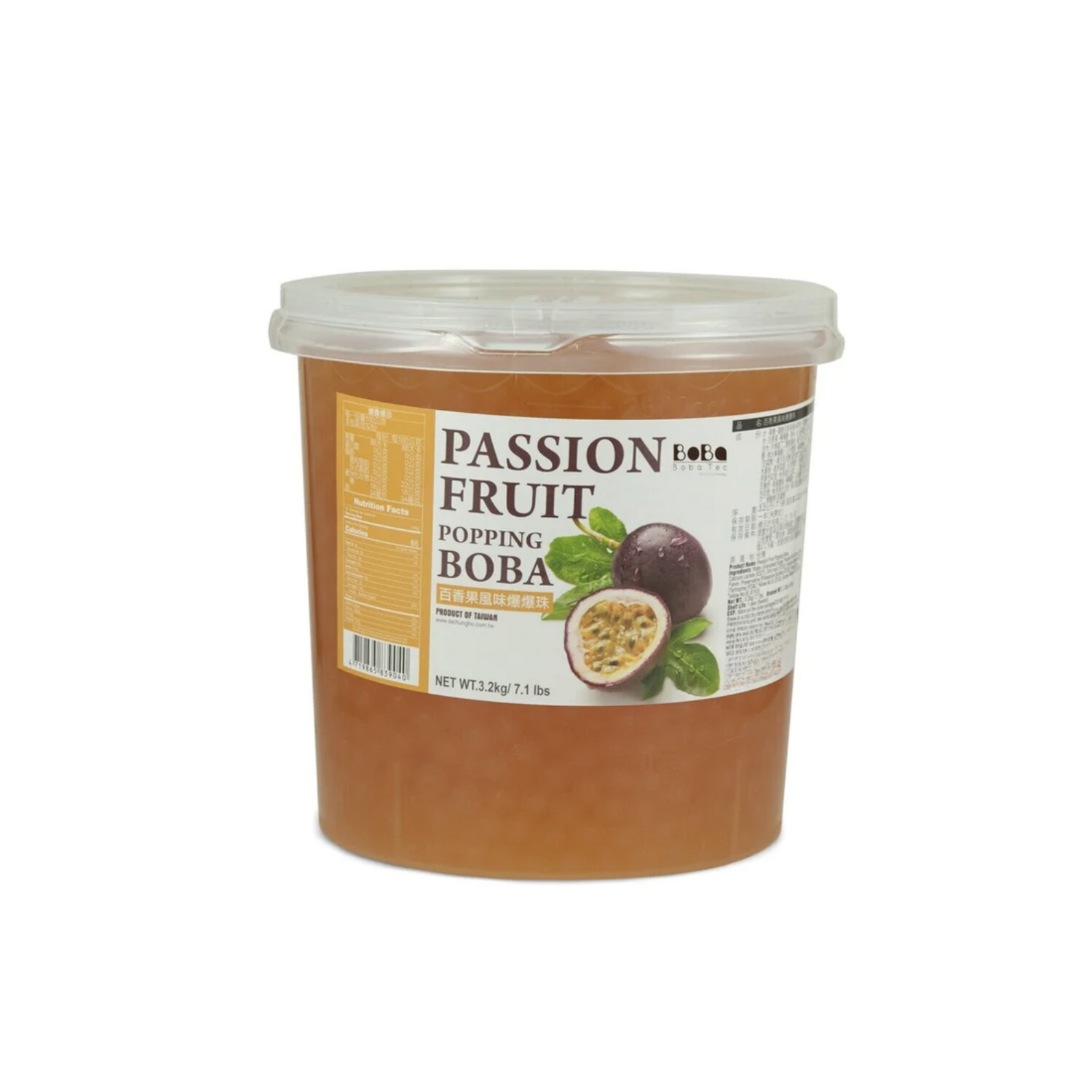 Boba Tea Company Popping Boba - Passion Fruit 3.4kg
