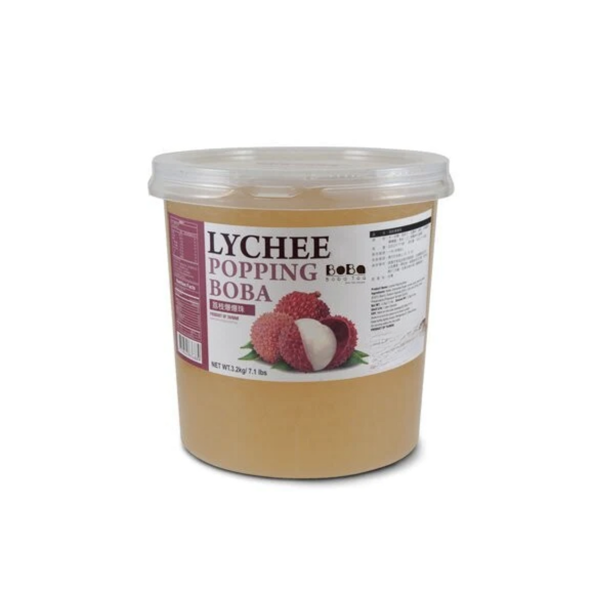 Boba Tea Company Popping Boba - Lychee 3.4kg