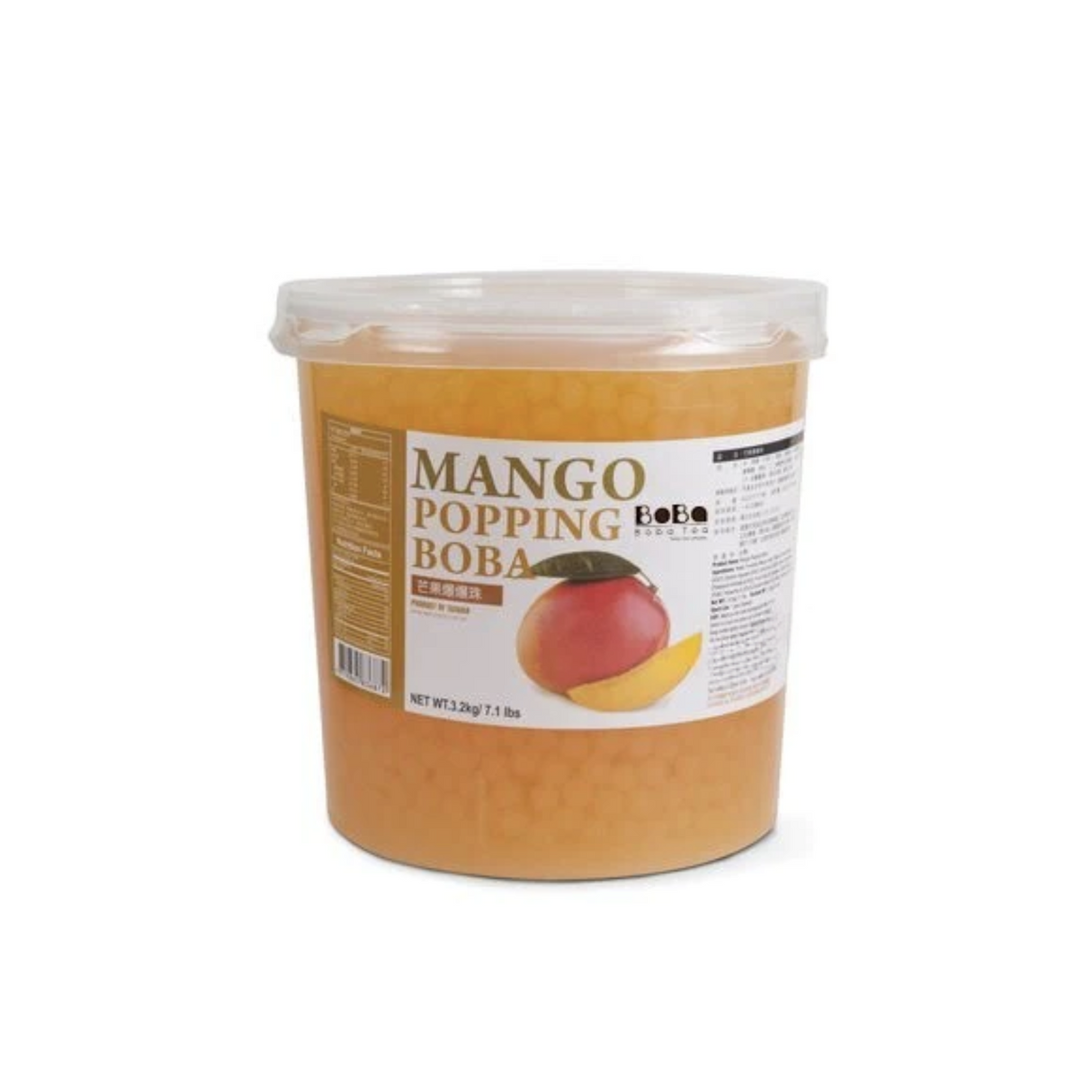 Boba Tea Company Popping Boba - Mango 3.4kg