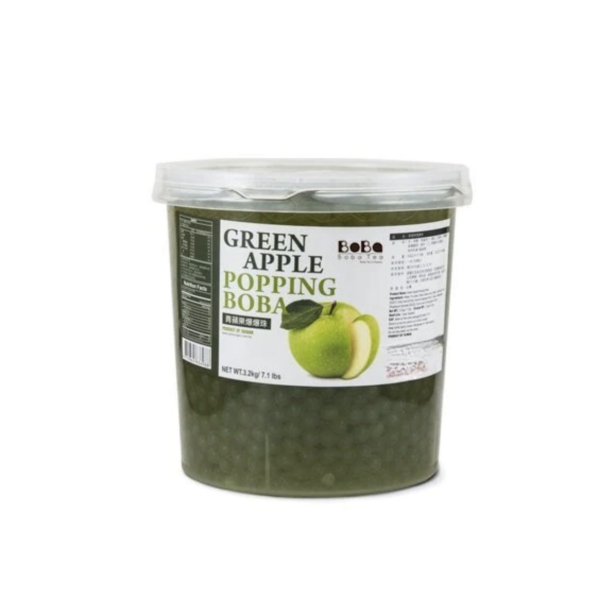 Boba Tea Company Popping Boba - Green Apple 3.4kg