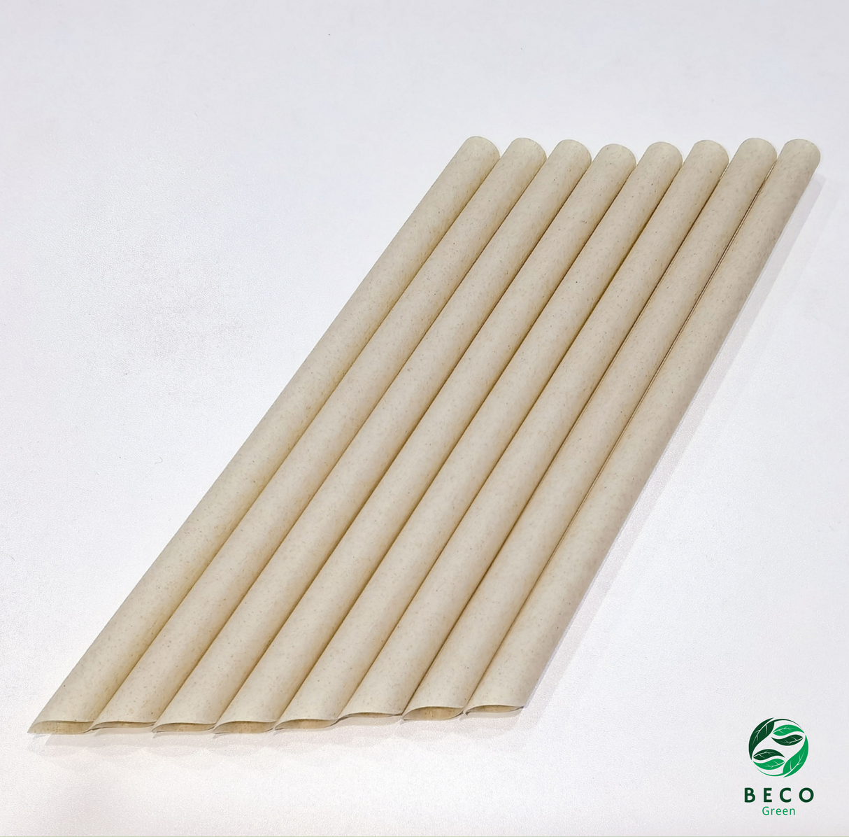 BECO Green Sugarcane Bagasse Fibre ZERO Plastic Bubble Tea Straws