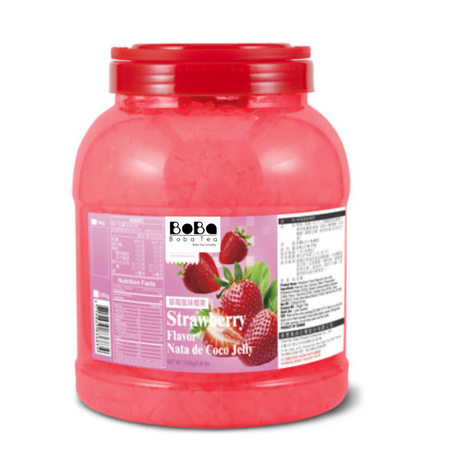Boba Tea Company Strawberry Coco Jelly - 3.85kg
