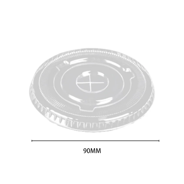 90mm PET Cup Lids - 1000pcs