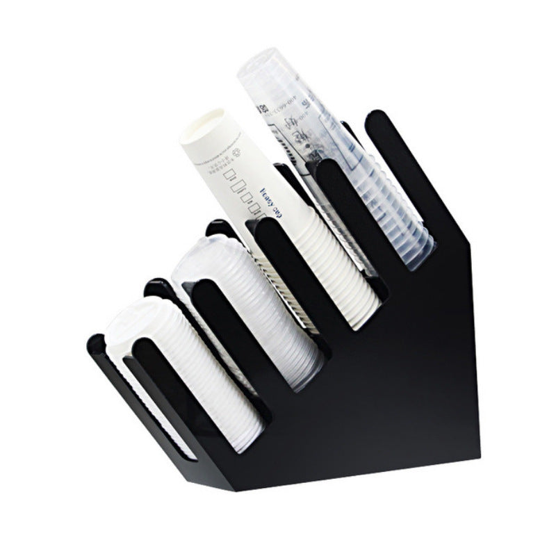 4 Stacks Paper Cup Lid Holder