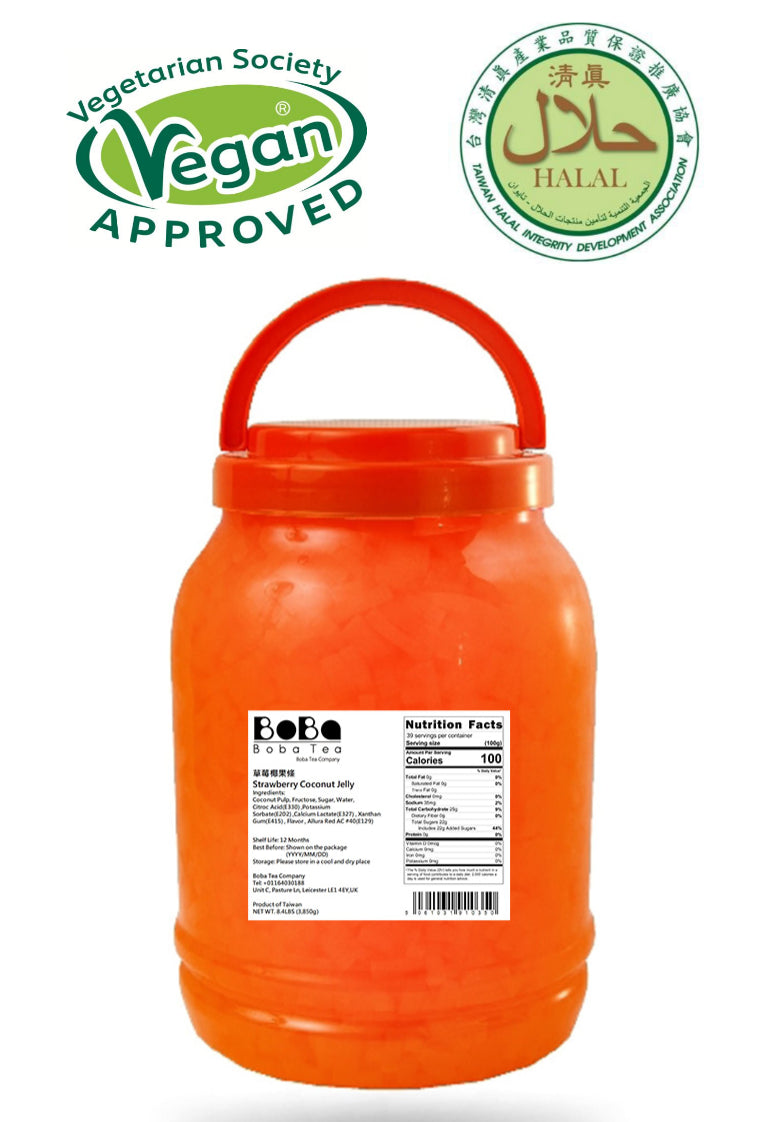 Boba Tea Company Strawberry Coco Jelly - 3.85kg