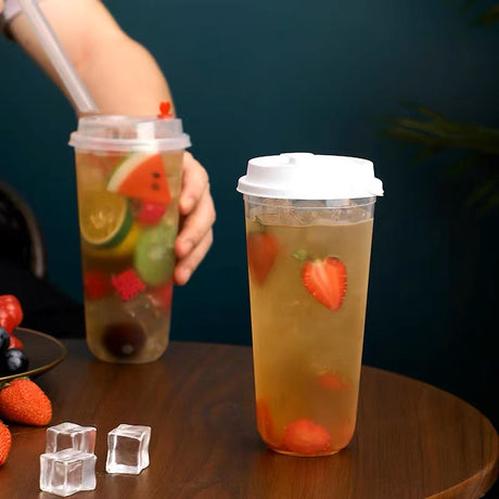 700ML Bubble tea 90mm U Shape Chubby PP CUPS - 1000pcs