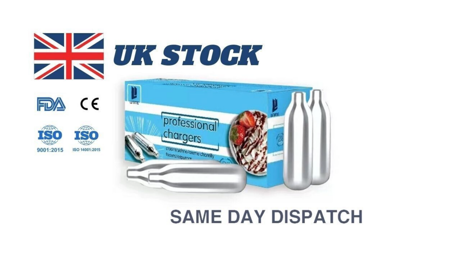 24 Unite Cream Chargers