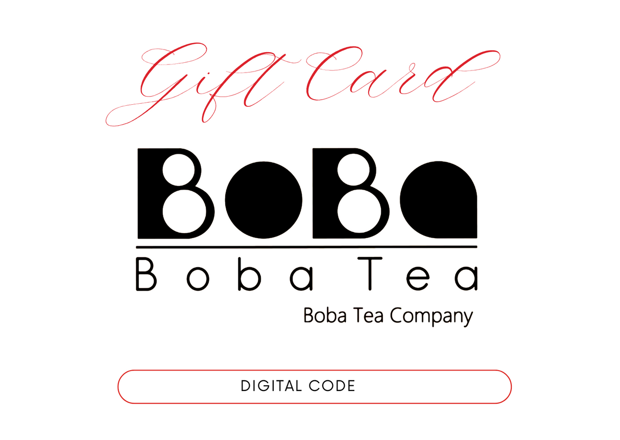 Boba Tea Company Gift Card — wholesale gift card for UK bubble tea cafés