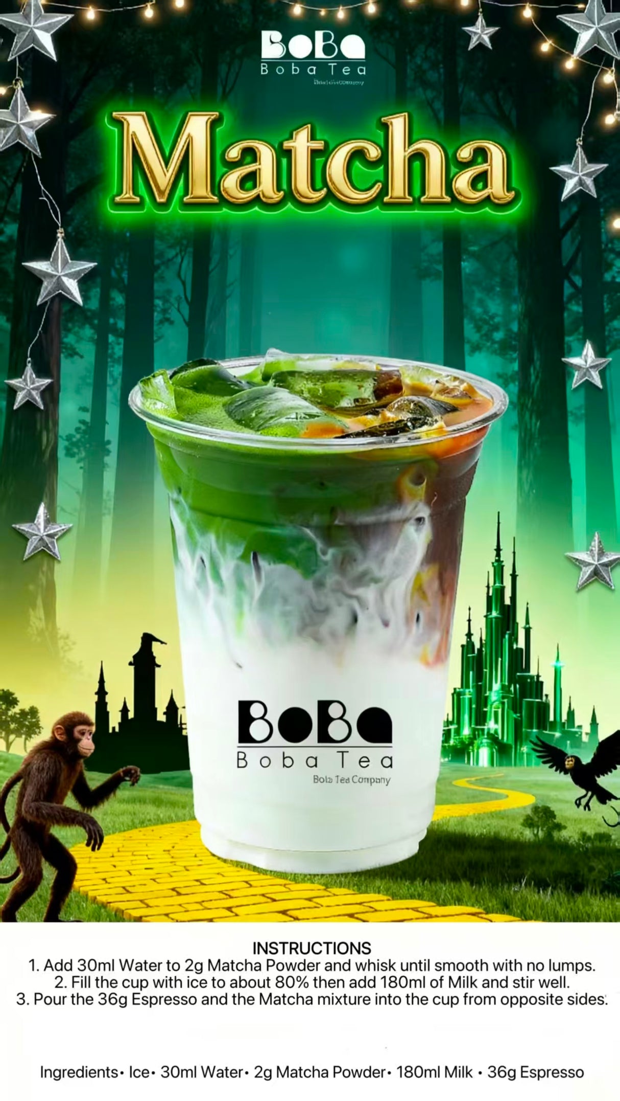 Boba Tea Company Pure Matcha Powder - 250G