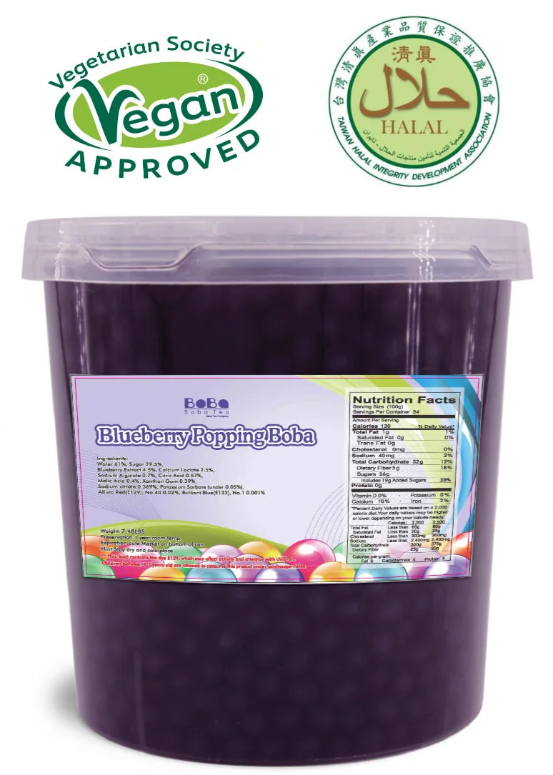 Boba Tea Company Popping Boba - Blueberry 3.4kg
