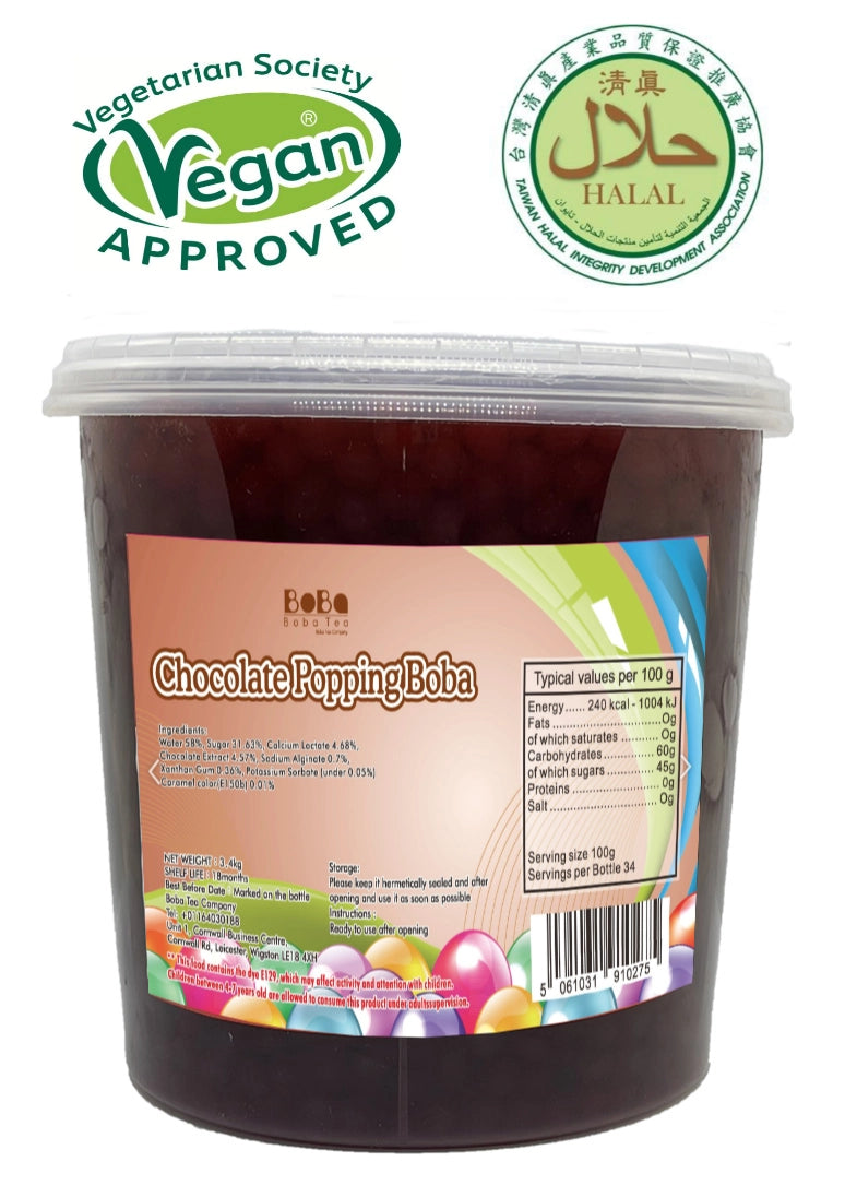 Boba Tea Company Popping Boba - Chocolate 3.4kg