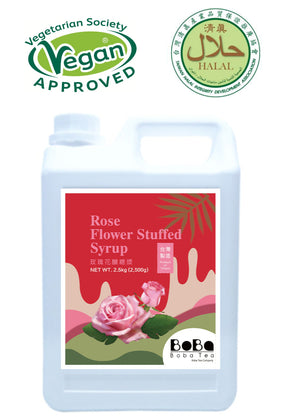 Boba Tea Company Rose Flowers Syrup - 2.5kg wholesale packaging (gid://shopify/MediaImage/69510476398979)