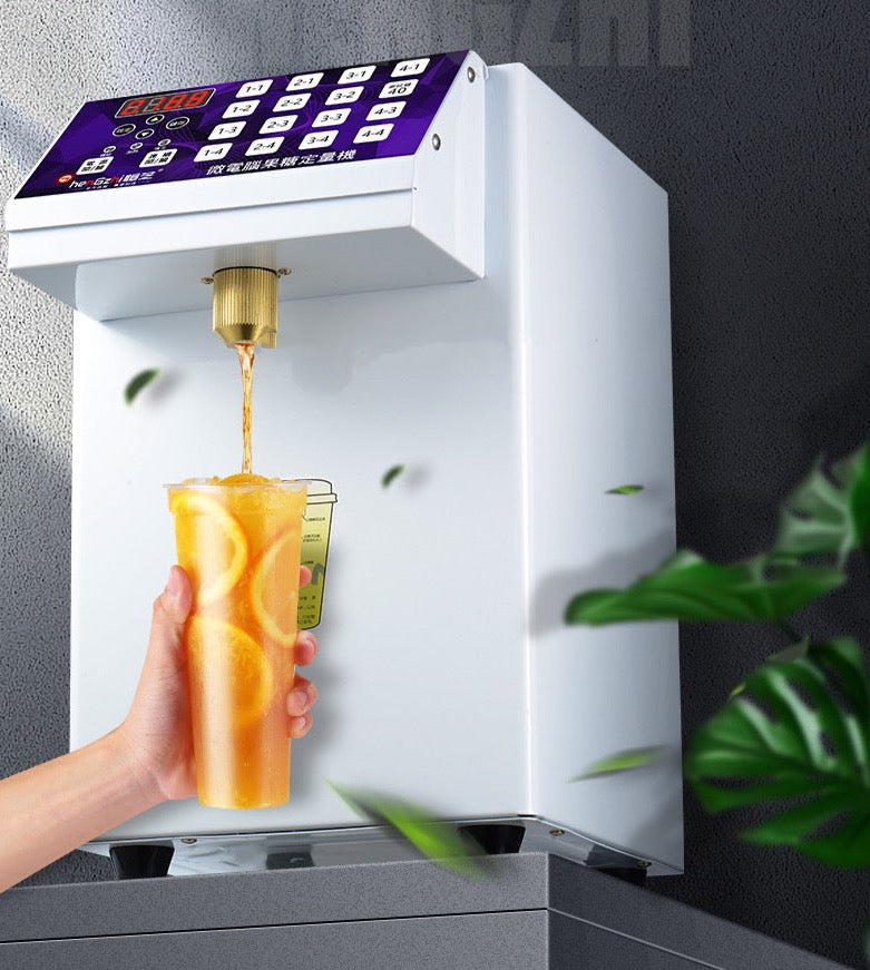TFCFL 110V 8L Fructose Quantitative Machine Sugar Syrup Automatic Fructose  Dispenser Fill Bubble Tea Equipment