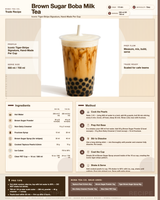 Recipe brown-sugar-boba-milk-tea: How to make Brown Sugar Boba Milk Tea using Boba Tea Company Tiger Brown Sugar Syrup - 5kg