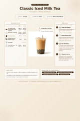 Recipe classic-iced-milk-tea: How to make Classic Iced Milk Tea using Boba Tea Company Tapioca Pearl 9.5mm - 3kg