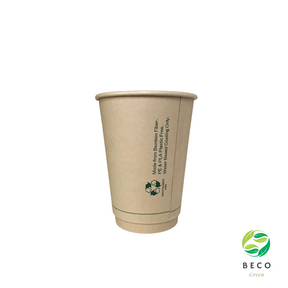BECO Green Water-Based Coating Bamboo Fiber Coffee Cups wholesale cups for UK bubble tea cafes