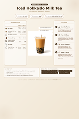 Recipe iced-hokkaido-milk-tea: How to make Iced Hokkaido Milk Tea using Boba Tea Company Hokkaido Milk Tea Powder - 1kg