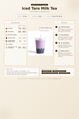 Recipe iced-taro-milk-tea: How to make Iced Taro Milk Tea using Boba Tea Company Taro Powder - 1kg