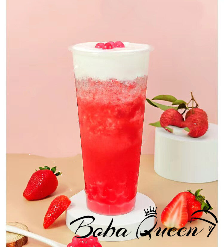 Boba Queen Strawberry Popping Boba 3.2kg BOBA TEA COMPANY